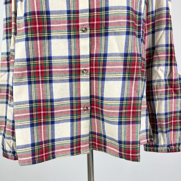 NWOT Boden Layla Brushed Cotton Top Plaid Shirt Blouse Size 8 - Picture 6 of 16